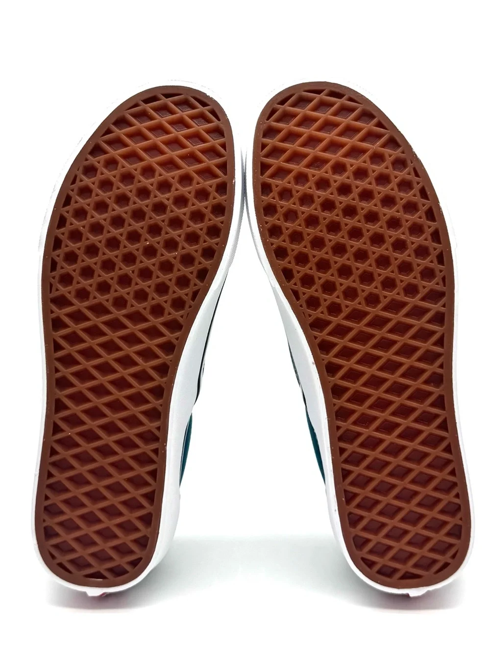 Women's Classic Slip-On Vans - Checkered Blue